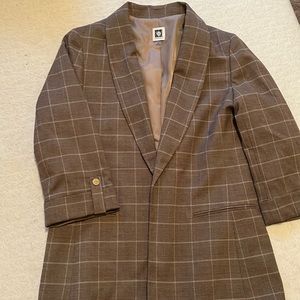 Anne Klein Plaid Blazer